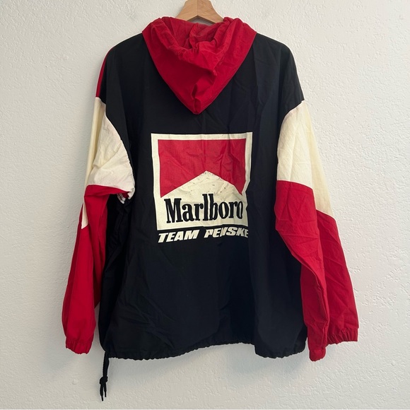 Malboro Other - VTG Marlboro Team Penske Windbreaker XL | Retro Racing Pullover | 90s Motorsport